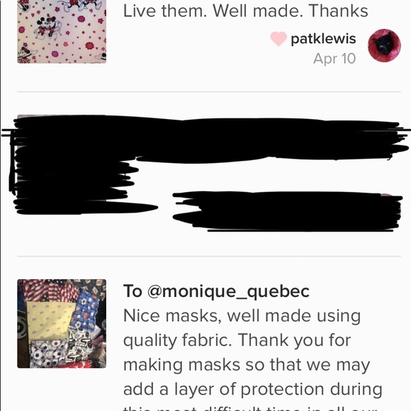 NEW 2 face masks MERMAIDS homemade - SET OF TWO - Picture 6 of 10